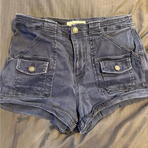 Abercrombie & Fitch Navy Jean Shorts